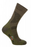  - Ponožky Gettix Merino Trekking zeleno-olivováová / 37/39