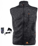  - Vyhřívaná flísová vesta Alpenheat šedá melange / XL
