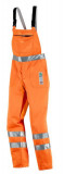  - Výstražnou protipořezové kalhoty s náprsenkou oranžová / 94