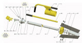 - Náhradní díly pro hydraulický klín, Nordforest cylindrová Nordforest matice M45 x 1,5 Nordforest Madenschrauben M5x10 ( Pos. 37 )