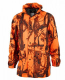  - Dešťová bunda Perkuse, oranžovo-camo Ghostcamo. požár čierna / XL