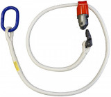 - Kunststoff-Chokerseil für Seilkrananlagen, Länge 2,4 m, Gewicht 1400 g. Länge 3,0 m, Gewicht 1700 g.