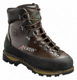 - Andrew Schnittschutzstiefel Rozes Wood Welt, Farbe braun. Größe 39. Hnědá/42,5