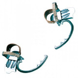 - Skoby na dřevěných sloupech ( DIN 48345 ) , mačky na dřevěných sloupech od průměru 150-240 mm Skoby na dřevěných sloupech průměru 150-240 mm