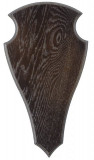  - Jelení štít tmavý dub, rozměry 32 x 18 cm. Rozměry 52 x 26 cm.